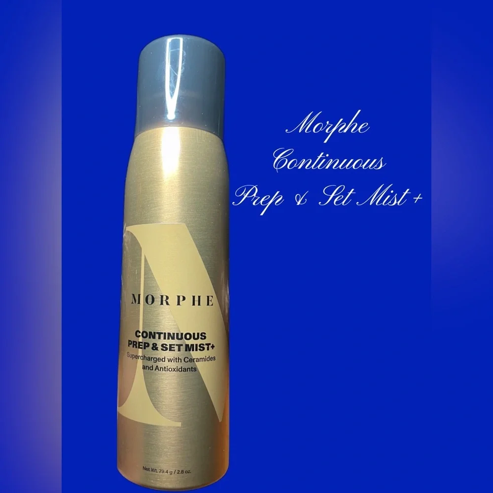 Morphe Continuous Prep & Set Mist+ in Gold and Black
